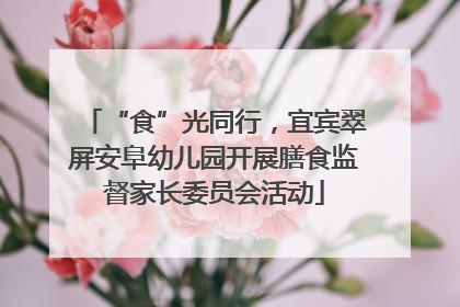 “食”光同行，宜宾翠屏安阜幼儿园开展膳食监督家长委员会活动